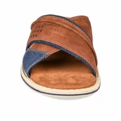 Mules MARRON DENIM SIDE 11 Mules MARRON DENIM SIDE -Claquettes Soldes mules marron denim side 4