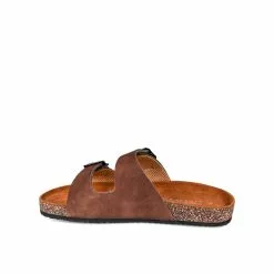 Mules MARRON DENIM SIDE -Claquettes Soldes mules marron denim side 8