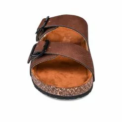 Mules MARRON DENIM SIDE -Claquettes Soldes mules marron denim side 9