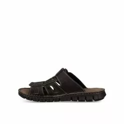 Mules NOIR CAPE BOARD CUIR -Claquettes Soldes mules noir cape board cuir 18