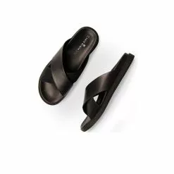 Mules NOIR CAPE BOARD CUIR -Claquettes Soldes mules noir cape board cuir 3