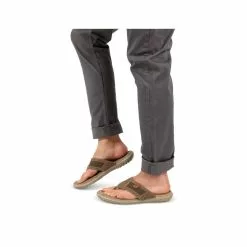 Tongs BEIGE CAPE BOARD CUIR -Claquettes Soldes tongs beige cape board cuir 16