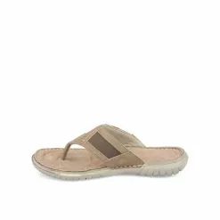 Tongs BEIGE CAPE BOARD CUIR -Claquettes Soldes tongs beige cape board cuir 3