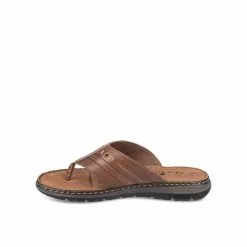 Tongs MARRON CAPE BOARD CUIR -Claquettes Soldes tongs marron cape board cuir 3