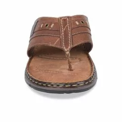 Tongs MARRON CAPE BOARD CUIR -Claquettes Soldes tongs marron cape board cuir 4