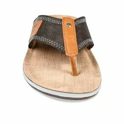 Tongs MARRON DENIM SIDE 11 Tongs MARRON DENIM SIDE -Claquettes Soldes tongs marron denim side 9