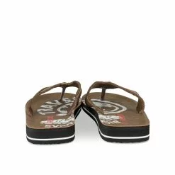 Tongs MARRON FREECODER -Claquettes Soldes tongs marron freecoder 8