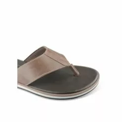 Tongs MARRON MEGIS CASUAL -Claquettes Soldes tongs marron megis casual 4