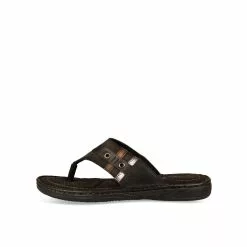 Tongs NOIR CAPE BOARD CUIR -Claquettes Soldes tongs noir cape board cuir 2