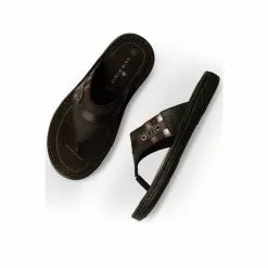 Tongs NOIR CAPE BOARD CUIR -Claquettes Soldes tongs noir cape board cuir 4