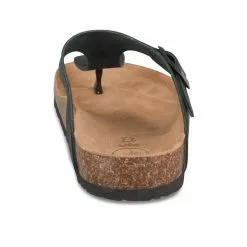 Tongs NOIR MEGIS CASUAL -Claquettes Soldes tongs noir megis casual 8